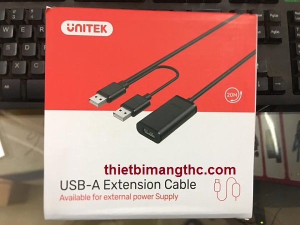 Dây cáp nối dài USB 20m unitek chính hãng